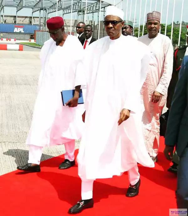 Nigerians Self!! President Buhari Slams For Wearing Gucci Shoes Worth $640 (N223,905) - See Photo
